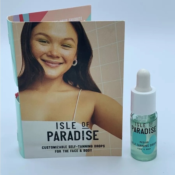 ISLE OF PARADISE Self-Tanning Drops in Medium. Deluxe sample size 4ml 0.14oz NEW - Picture 1 of 3